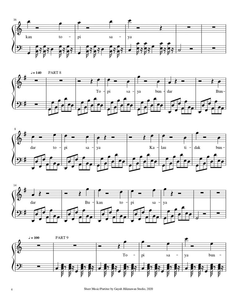 Topi Saya Bundar – Gayuh Hikmawan Studio